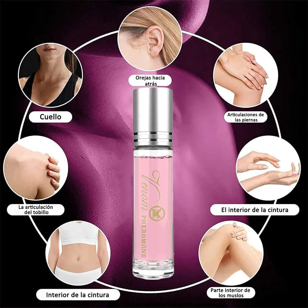 Glamour Roll-On para hombres y mujeres Perfume de feromonas fresco y natural de larga duración 10 ml