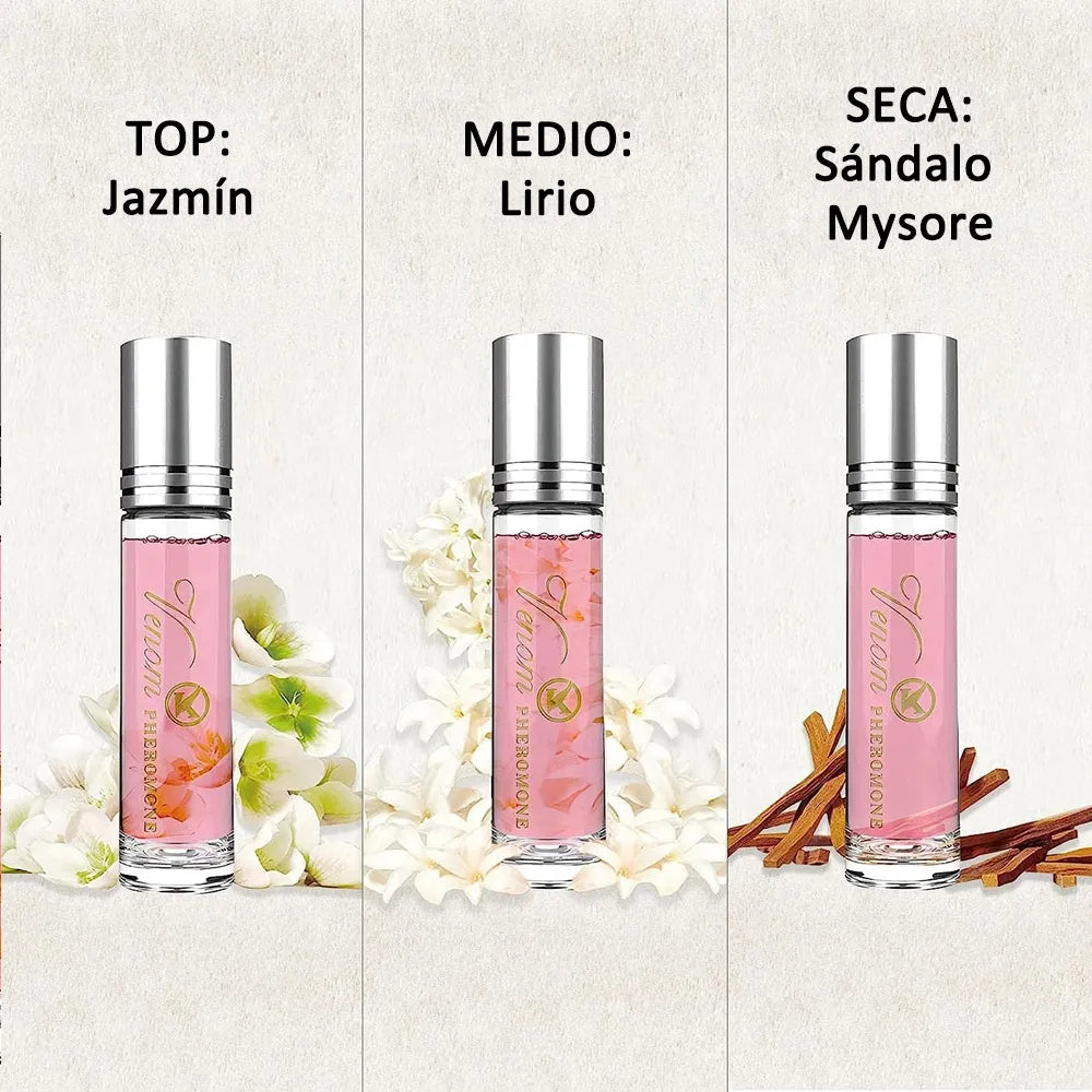 Glamour Roll-On para hombres y mujeres Perfume de feromonas fresco y natural de larga duración 10 ml