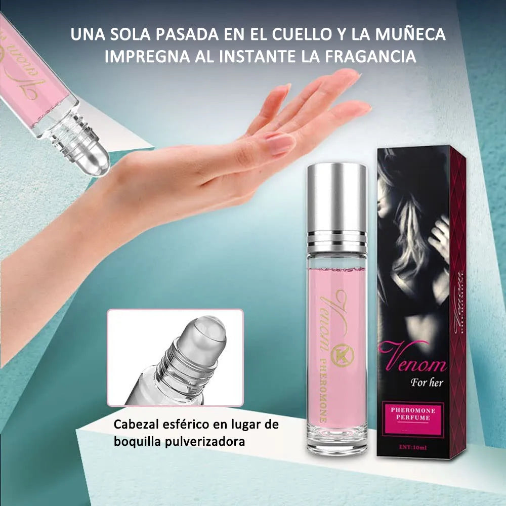 Glamour Roll-On para hombres y mujeres Perfume de feromonas fresco y natural de larga duración 10 ml