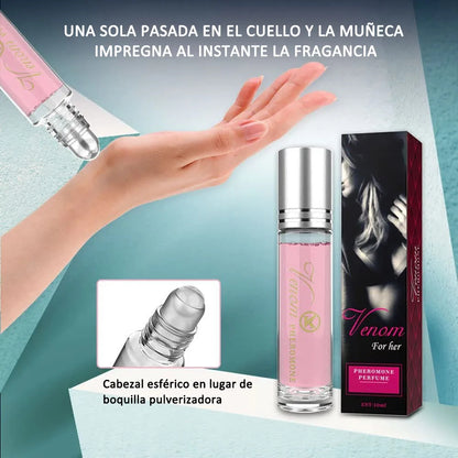 Glamour Roll-On para hombres y mujeres Perfume de feromonas fresco y natural de larga duración 10 ml