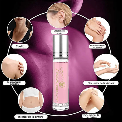 Glamour Roll-On para hombres y mujeres Perfume de feromonas fresco y natural de larga duración 10 ml