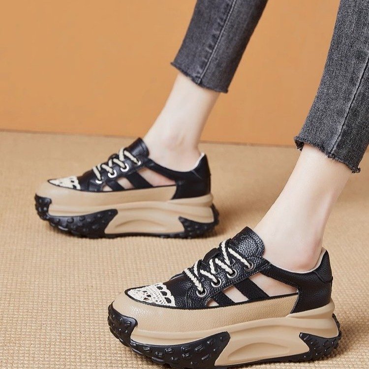 Sandalias de plataforma elegantes de primavera para mujer