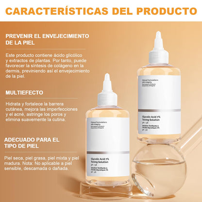 Ácido Glicólico 7% Solución, Exfolia, 240 ml